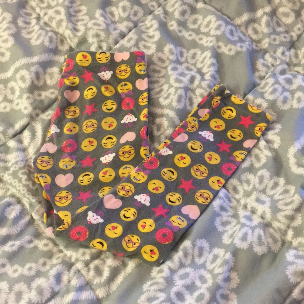 Girls emoji leggings